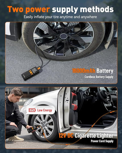 NEVERLAND Tire Inflator Portable Air Compressor - Image 6