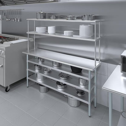Amgood 18" x 72" Stainless Steel Work Table - Image 4