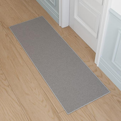 Ottomanson Hallway Runner Rug 2'2" x 6' Non Slip Solid Area Rugs Easy to Clean - Image 9
