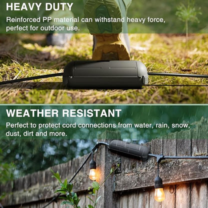 Flemoon Outdoor Extension Cord Safety Cover, IP44 Waterproof Connection - Image 4