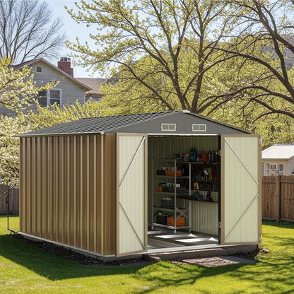 Patiowell 8x10 FT Outdoor Storage Shed by Patiowell