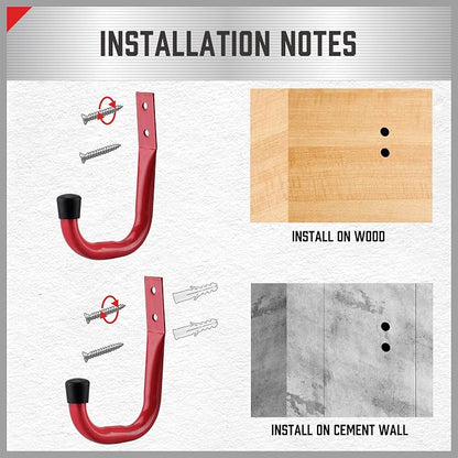 HORUSDY 6 Pack Garage Hooks, Utility Hooks, Garage Hook Heavy Duty Wall Hook - Image 5