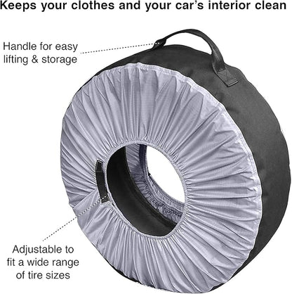 Kurgo Seasonal Tire Tote | Spare Tire Cover | Portable Wheel Bags | Winter Tire - Image 2