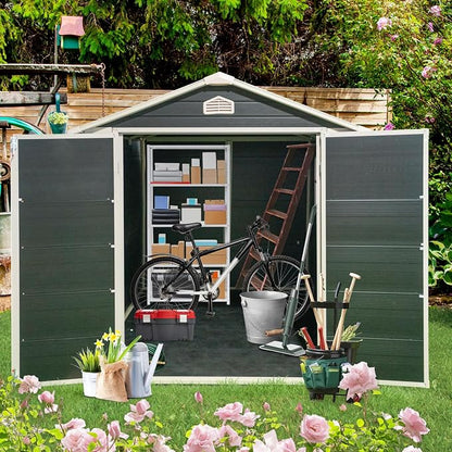 6x8 FT Outdoor Storage Resin Shed - Image 5