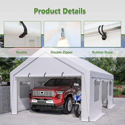 13x20 ft Heavy Duty Carport - Image 7