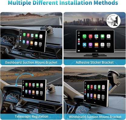 Portable Apple Carplay Screen for Car, 4K Dash Cam, 1080p Backup Camera DVR - Image 7