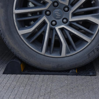 OrangeStar 4 Pack Parking Guide Mat, 21” Heavy Duty PU Wheel Stopper - Image 2