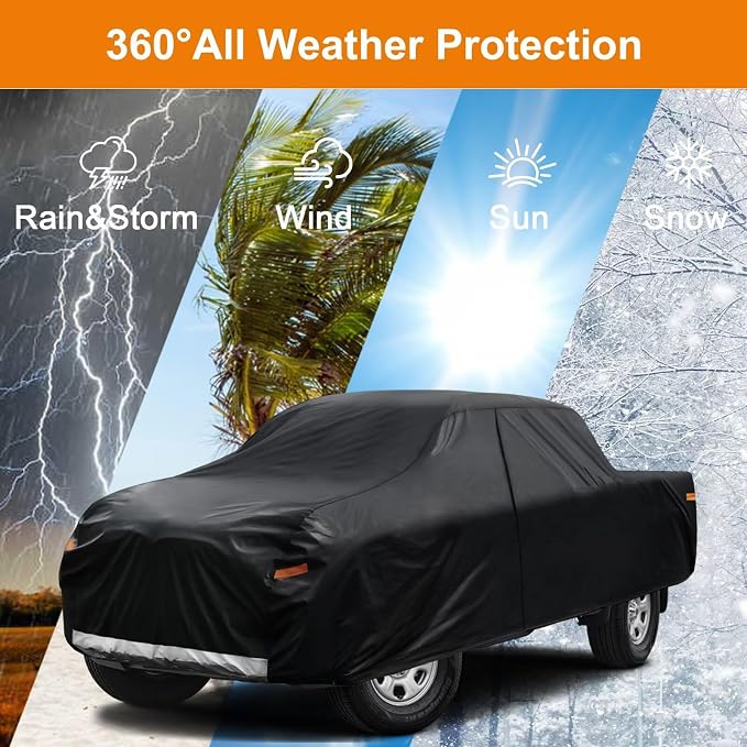 Kayme Truck Cover Custom Fit Dodge Ram 2500/3500 Regular Cab Long Bed. Full - Image 6