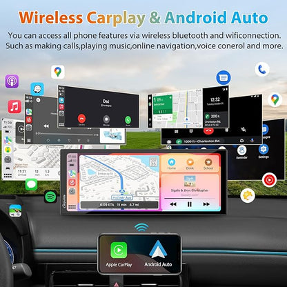 CARPURIDE W125S 11.26 Inch HD Wireless Carplay & Android Auto Screen, 4K - Image 6
