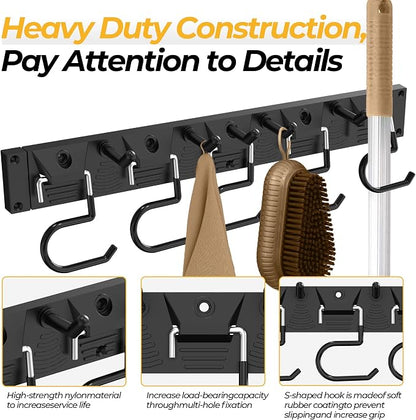 34 Inch Garden Tool Organizer Wall Mount - Image 2