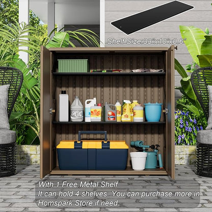 HOMSPARK Indoor/Outdoor Storage Cabinet - Image 4