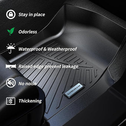 Floor Mats & Trunk mat for 2018-2024 Ford Expedition MAX, TPE All Weather - Image 5