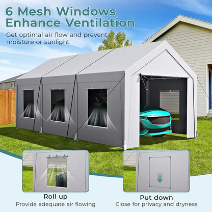 Carport 10x20 ft Heavy Duty, Car Port - Image 4