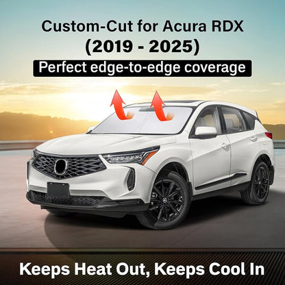 Econour Windshield Sun Shade for Acura RDX 2019-2025 Window Shade Sun Visor - Image 2