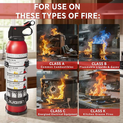 Dry Stop Fire Extinguisher for Home & Vehicle - 600g Dry Chemical Powder Fire - Image 3