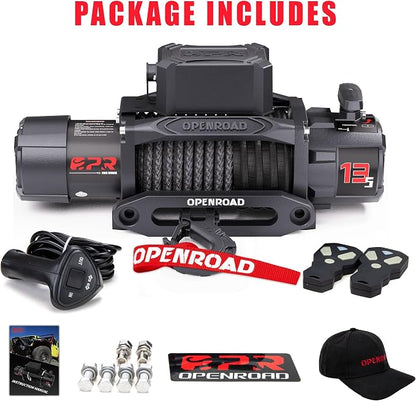 OPENROAD 12000 lb Recovery Winch - Image 6