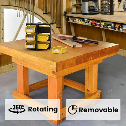UNITEDPOWER Rotating Storage Bins, Tool Organizer, Hardware Crafts, Small Parts - Image 5
