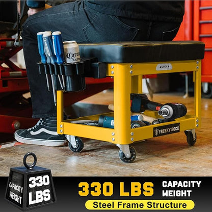 Rolling Mechanic Shop Stool - Image 9