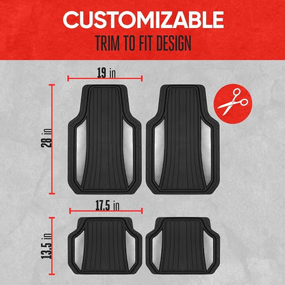 Motor Trend ChromeTech Car Floor Mats Full Set - Image 5