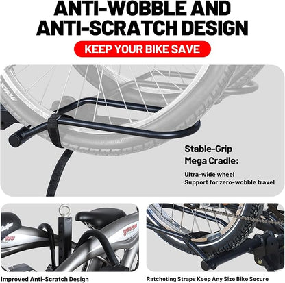 Young 200 lbs. 2 Bike Rack Hitch Mount Platform Style - Image 4