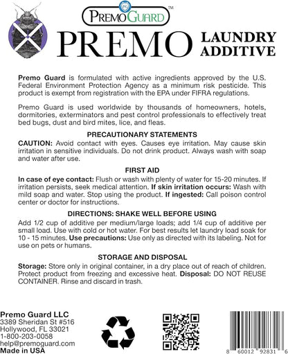 Premo Guard Bed Bug, Mite & Lice Laundry Detergent Additive 64 oz – Child & Pet - Image 8