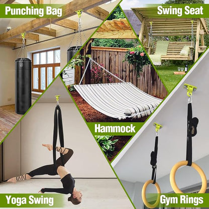 Swing Hangers, Heavy Duty Porch Swing Hanging Kit - Image 6