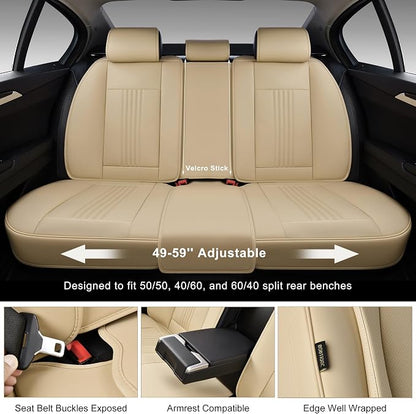 Car Seat Covers Full Set, Front and Rear Seat Covers - Image 6