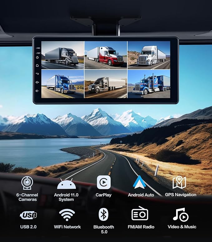 6-Channel 1080P Dash Cam Backup Camera System - Image 2