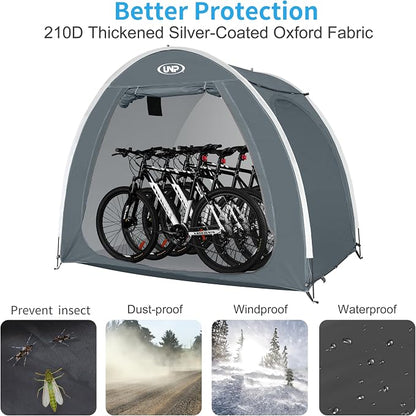 UNP Bike Storage Shed Tent, Portable Outdoor Bike Storage Tent - Image 5