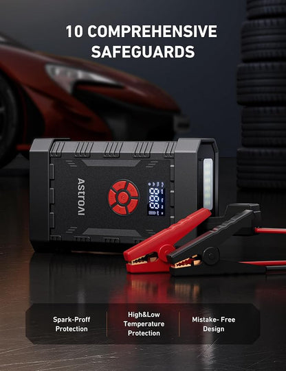AstroAI A30 Jump Starter with Air Compressor, 4000A & 150PSI Portable Car - Image 8