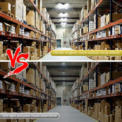 LED Garage Lights 4 Pack, 80W LED Shop Light - Image 3