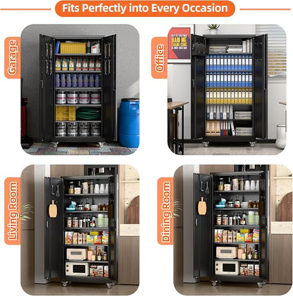 71" H×32" W×16" D Garage Storage Cabinet - Image 8