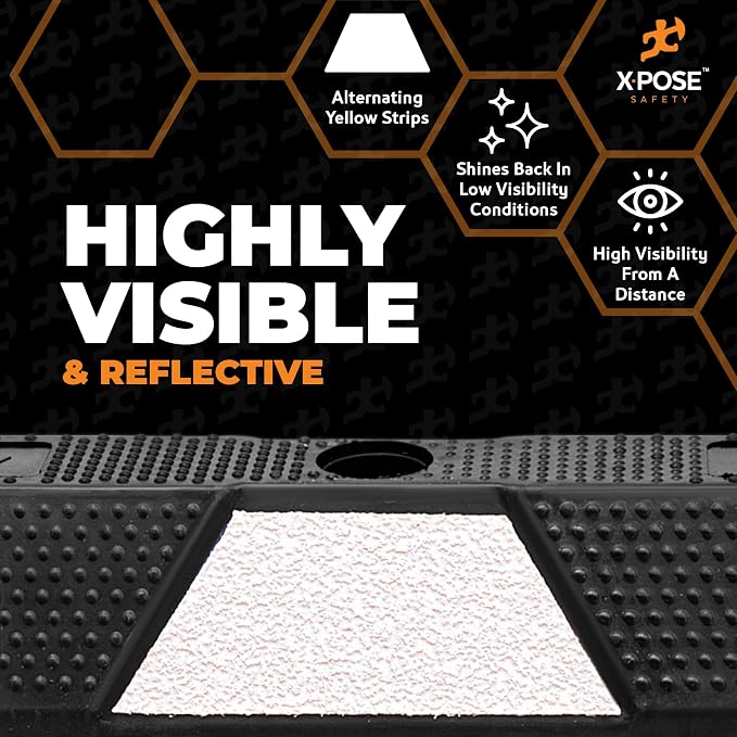 Xpose Safety 48" Heavy Duty Rubber Parking Stopper – Bulk Half Pallet 24 Pack - Image 4