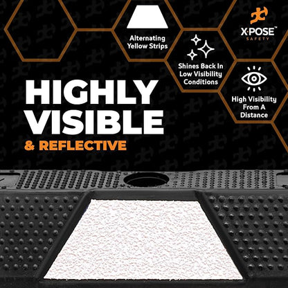 Xpose Safety 48" Heavy Duty Rubber Parking Stopper – 2 Pack Wheel Blocks - Image 4