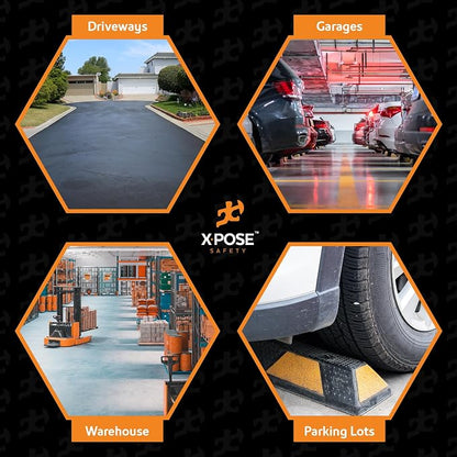 Xpose Safety 48" Heavy Duty Rubber Parking Stopper – 1 Pack Wheel Blocks - Image 7
