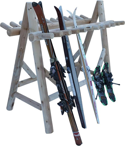 22-Place Freestanding Ski Log Racks, Pole Ski Holders, Garage Racks - Image 8