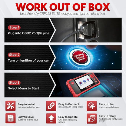 LAUNCH CRP123 V2.0 Plus Elite OBD2 Scanner, 2025 New Full System Lifetime Free - Image 5
