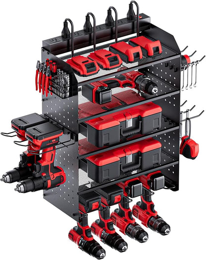 TRZZ Power Tool Organizer Wall Mount, 5-Layer Charging Station by TRZZ