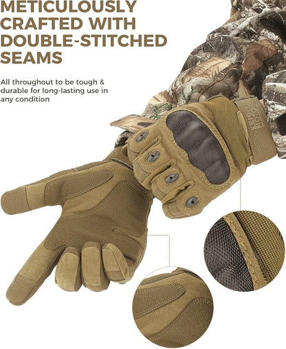 KEMIMOTO Tactical Gloves for Men, Touchscreen Motorcycle Gloves - Image 5
