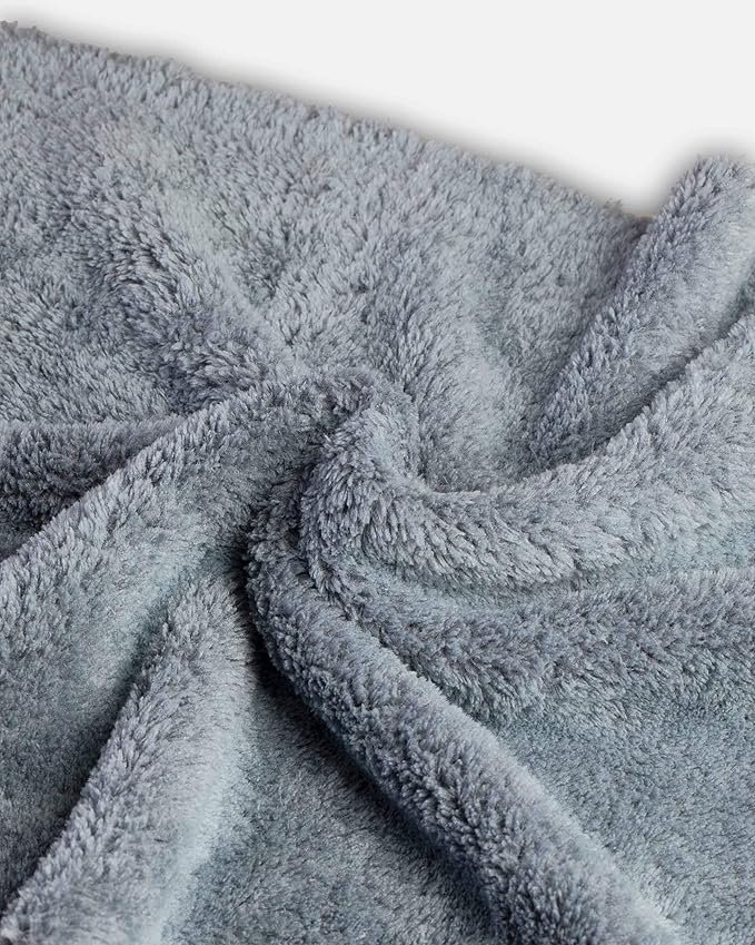 Adam's Borderless Grey Microfiber Towel - Image 2