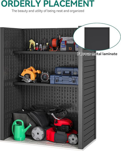 YITAHOME 2-Piece Metal Storage Shed Shelves - Image 3