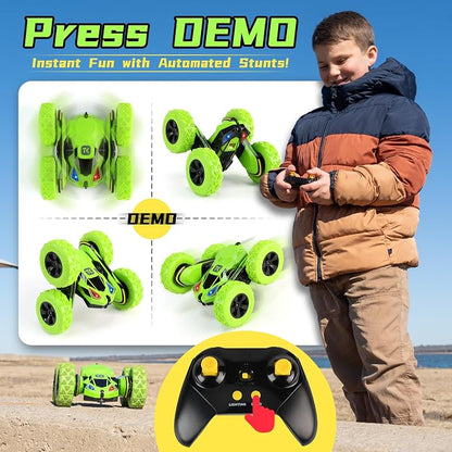 Threeking RC Stunt Cars Remote Control Car Double-Sided Driving 360-degree - Image 6