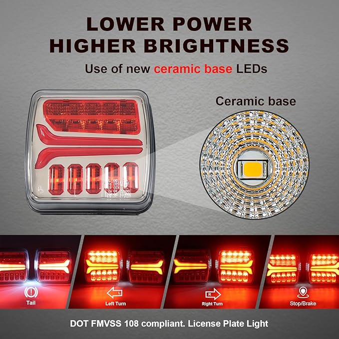 Agrieyes Wireless Trailer Lights, Magnetic LED Trailer Light Rechargeable - Image 6