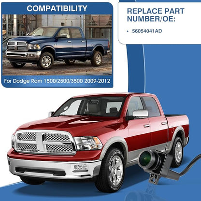Rear View Backup Camera Fit for Dodge Ram 1500 2500 3500 2009-2012, Reversing - Image 2