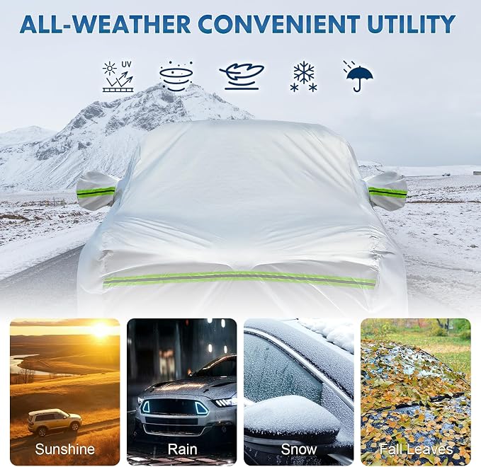 KEYOOG Truck Pickup Car Cover, 6-layer All-weather Waterproof, Heavy Outdoor - Image 3