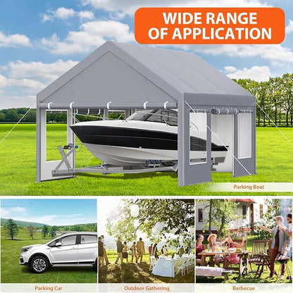 13x20 Ft. Metal Carport Garage - Image 5