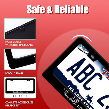 Thou Shall Not Try Me Mood 24:7 License Plate Frame Funny Text License Plate - Image 2