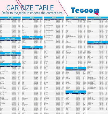 Tecoom Car Cover Waterproof All Weather, 3 Layers Car Covers - Image 7