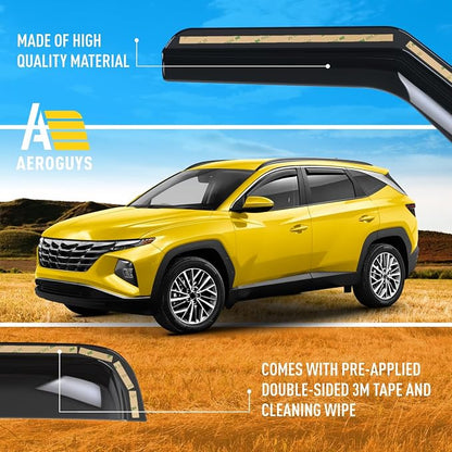 Extra Durable Window Deflectors in-Channel Window Visors Rain Guards Fit - Image 6