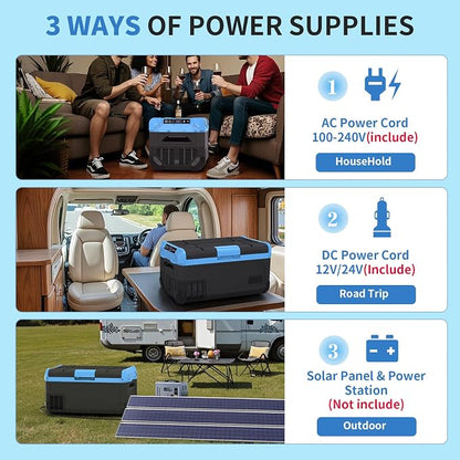 30L Car Refrigerator Freezer, 32QT Single Zone Portable Fridge - Image 4